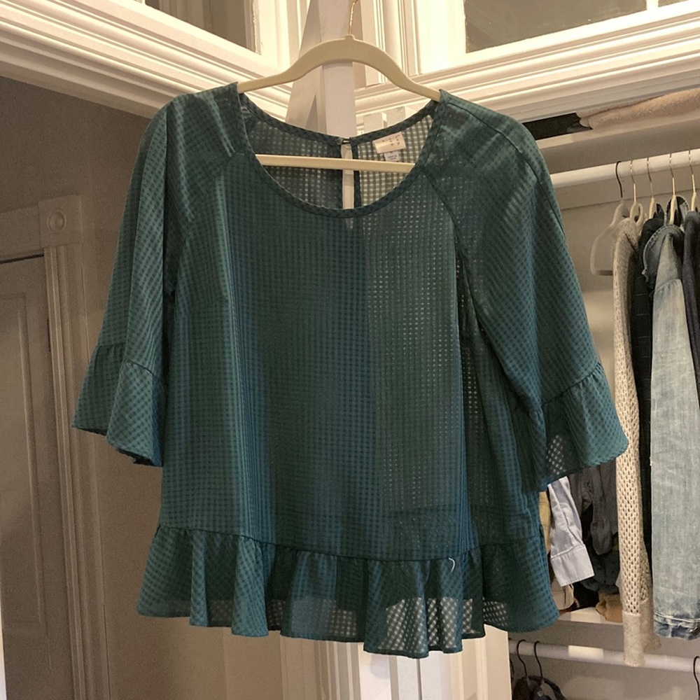 Green blouse
